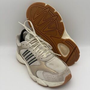 Women’s Adidas Crazychaos 2000 Neutral Cream Mesh Suede Athletic Sneakers Size 7